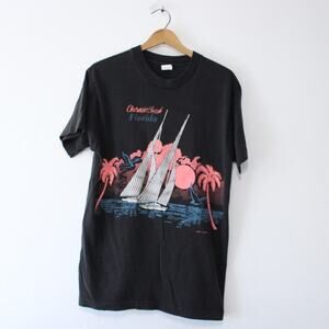 Vintage Clearwater Beach Florida T Shirt Large